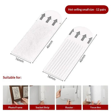 rubans adhésifs blancs modernes fixer cadres photo 12pcs 24pcs différentes tailles perforations grille