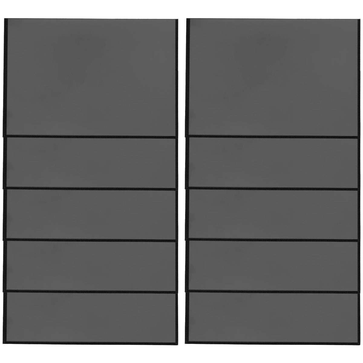 cadres photo magnétiques noirs modernes 10pcs 4x6 inches aimants intégrés transparents pvc réfrigérateur