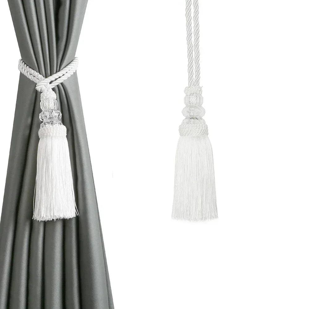 ruban franges transparentes gris beige noir blanc classique polyester modernes