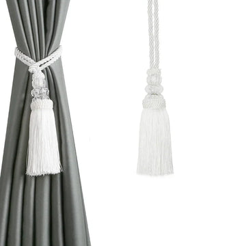 ruban franges transparentes gris beige noir blanc classique polyester modernes