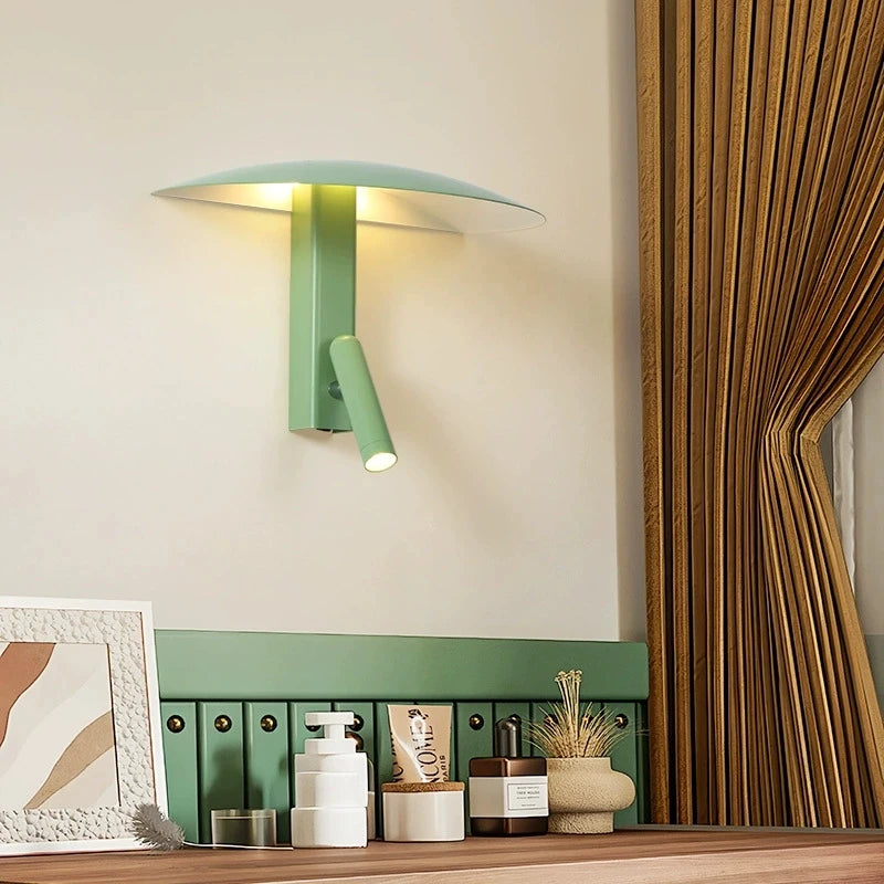 lampe murale moderne led 6w beige noir orange rouge vert chambre cuisine salle manger