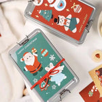 boîtes biscuits argentées fruits noël cadenas réutilisables multiples opaques classiques