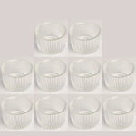bougeoirs rose rayées modernes support bougie décoration table mariage tealights pack 10