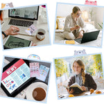 post it autocollants animaux mignons kawaii 45 feuilles rose gris beige bleu clair