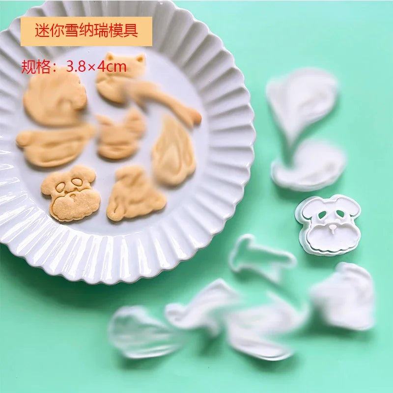 moule biscuits animaux chien chat patte os plastique imprimé decoratif cuisine