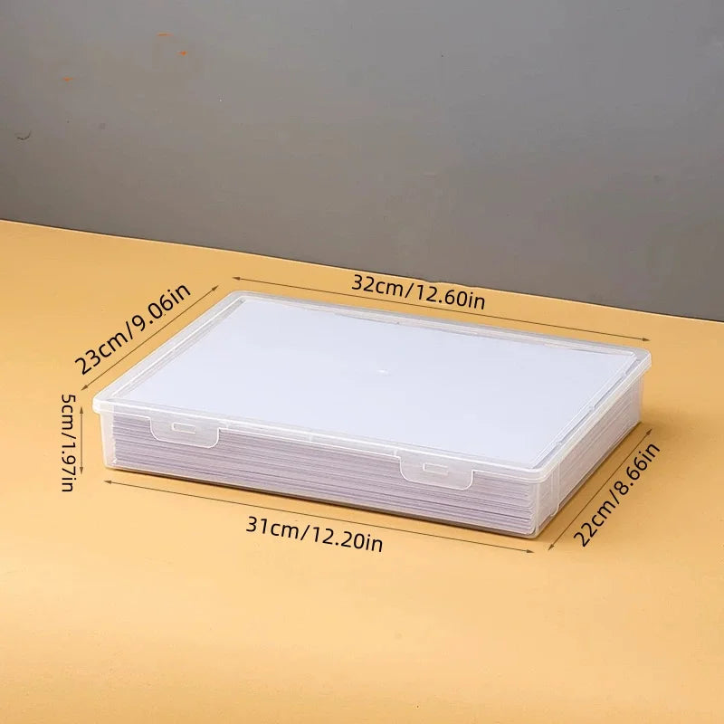 organisateur papier transparent moderne réutilisable plastique clips papier a4 examens