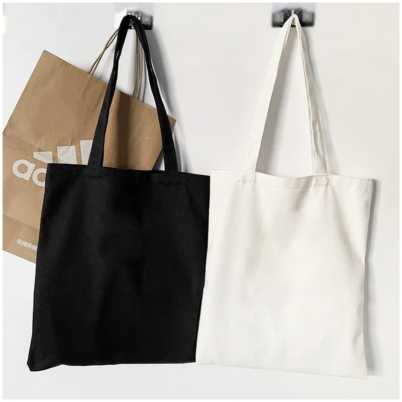 sac main toile coton pliable multi usages personnalisable grande capacité couleur beige simple respectueux