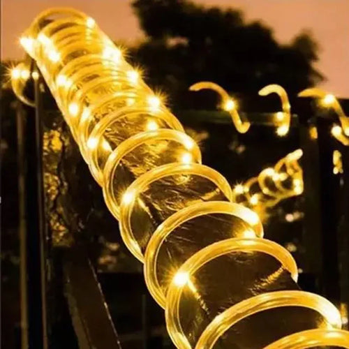guirlande lumineuse solaire extérieure décoration jardin led étanche résine colorée fête noël