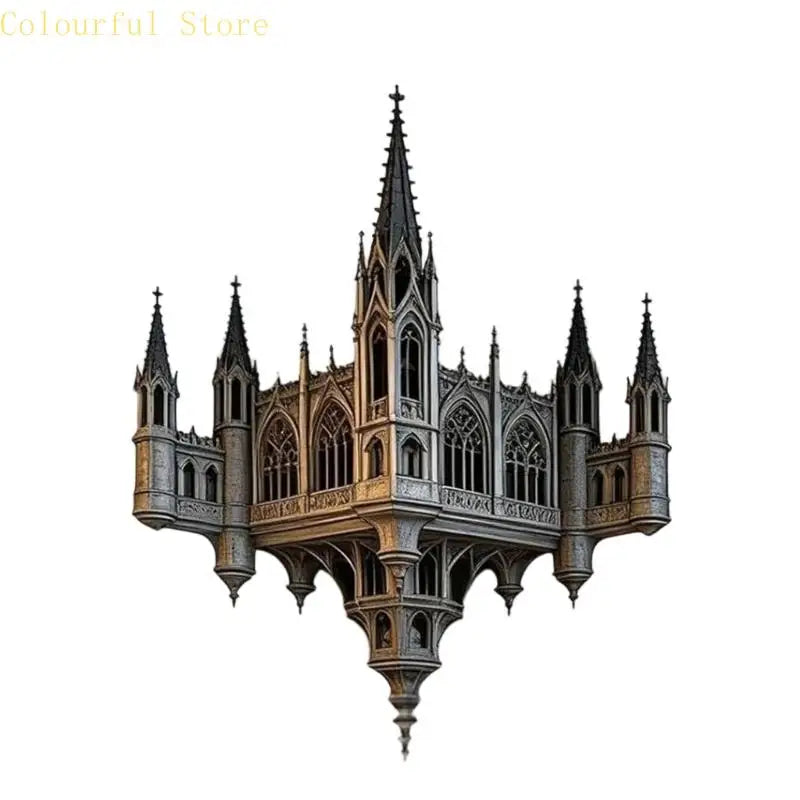 autocollants illusion 3d architecturaux geometriques moderne noir blanc gris