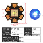 puce led 40w 60w 80w 120w 150w 300w 400w noir carré points dorés moderne