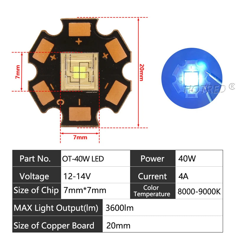 puce led 40w 60w 80w 120w 150w 300w 400w noir carré points dorés moderne