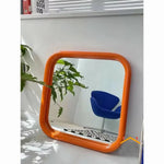 miroir mural moderne rectangle couleur argenté décoration brillante transparent chambre salon