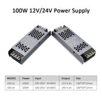 alimentation électrique 12v 24v 60w 100w 200w 300w 400w gris métallique certifié rohs lvd