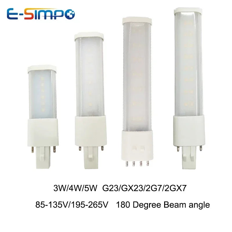 Ampoules LED 3W 4W 5W 7W Blanc Froid Opalescent G23 Moderne Fixation Adaptateurs