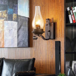 lampe murale vintage bronze verre opalin éclairage quotidien murale métallique texture rustique fixée mur