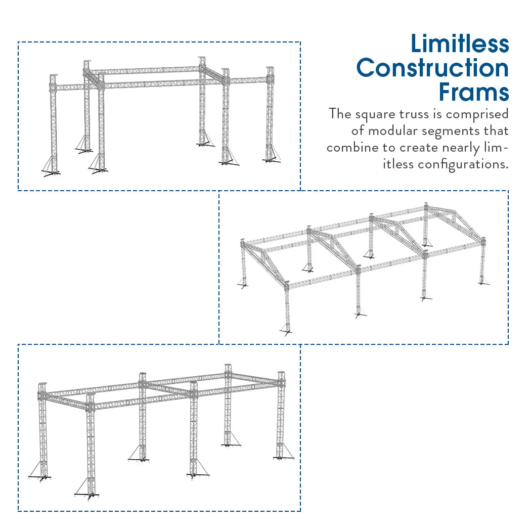 structure modulaire métal argenté segments modulaires moderne durable vis fixations