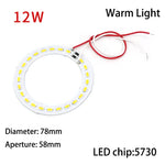 Anneaux lumineux led blanc moderne 10w 12w diamètre 112mm 156mm