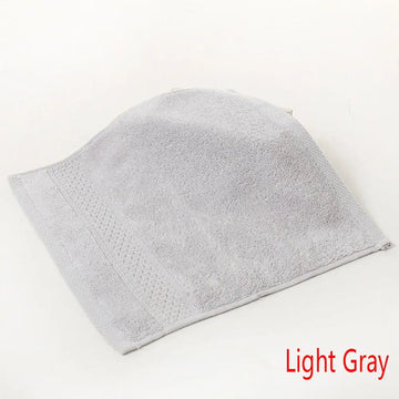serviette face absorbante antibactérienne coton carrée solide rose clair marron vert gris bleu violet