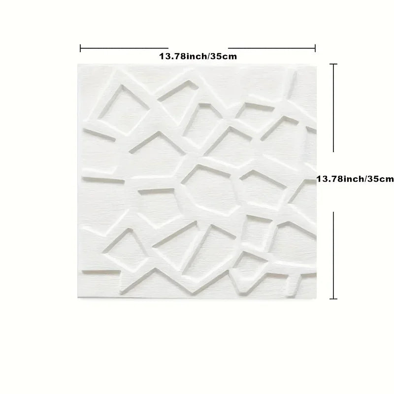panneaux decoratifs murals blancs motif geometrique moderne adhésifs résistants humidité chambre enfants salon