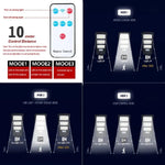 lumière solaire extérieure led motion sensor télécommande ip65 moderne