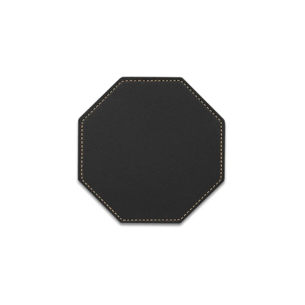 coasters simili cuir marron gris modernes antidérapants imperméables table marron clair marron foncé