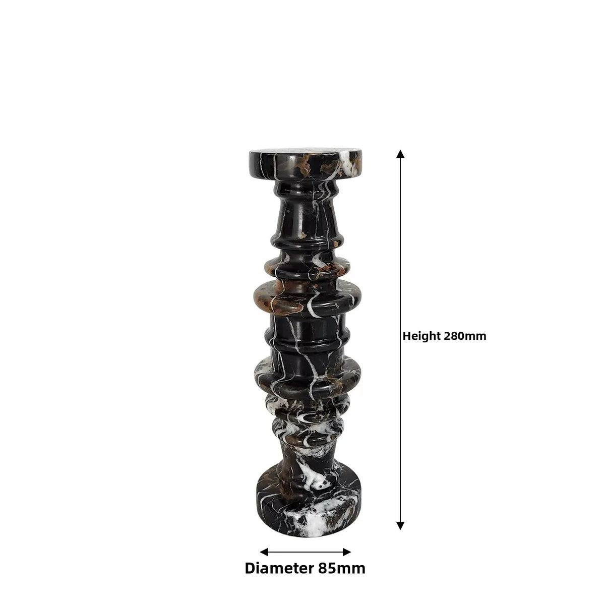 décoration maison moderne vase support bougie marbre noir blanc bois naturel minimalisteintérieur salon chambre