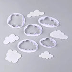 cutter biscuits forme nuages gâteaux décorations fondant pâte sucre silicone plastique