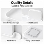 support mural pliable adhésif blanc moderne rangement téléphone lunettes montres coiffeuse chambre salon