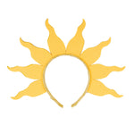 couronne solaire jaune rayons brillants élastique festif anniversaire mariage carnaval noël valentin Halloween