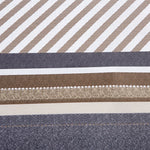 Parure de lit marron avec taies d'oreiller assorties