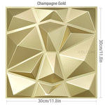 panneau décoratif 3d moderne triangles géométriques blanc adhésif opacité plastique