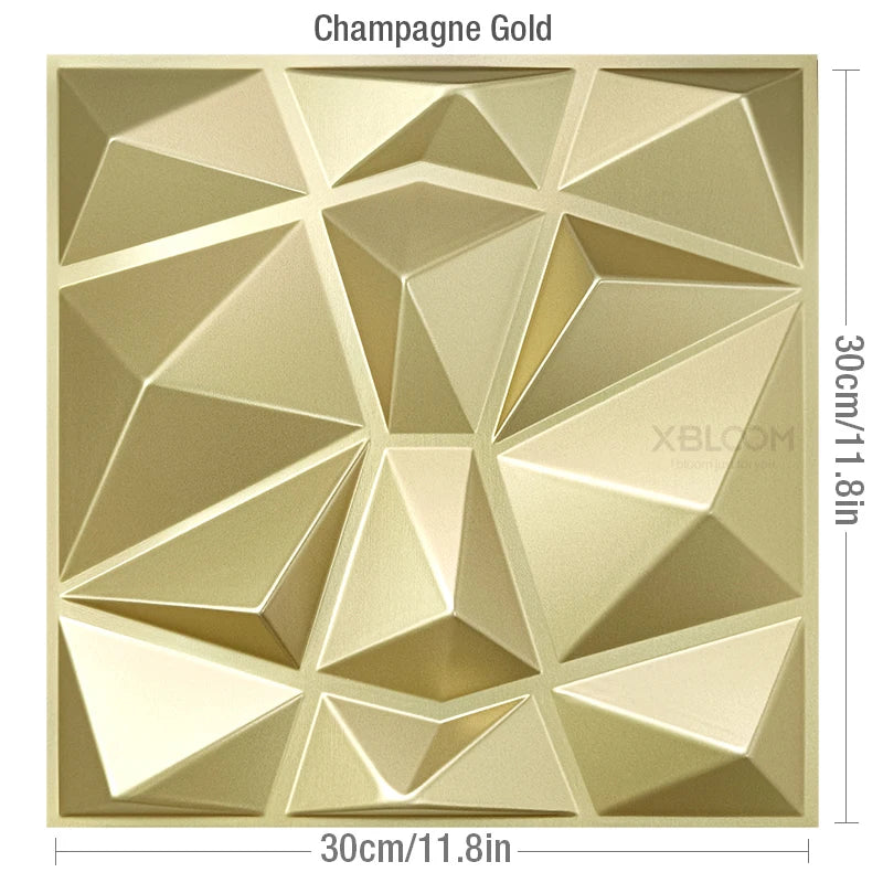 panneau décoratif 3d moderne triangles géométriques blanc adhésif opacité plastique