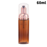 flacons pulvérisation mousse 60ml vert rose noir marron blanc transparent modernes rechargeables voyage