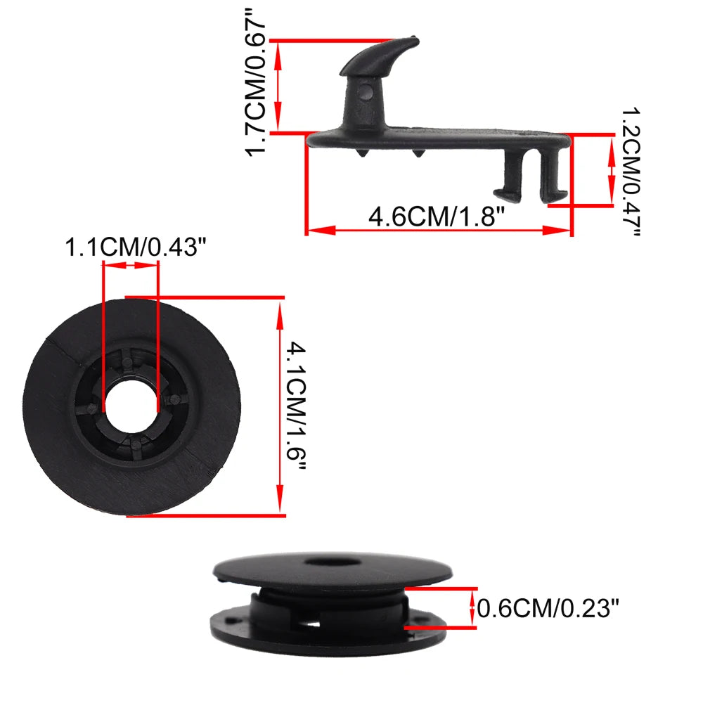 supports tapis sol voiture noirs robustes clip attache facile tige crochet anneau métallique