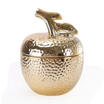boîte bijoux fruit forme céramique or argent texture martelée moderne décoration rangement