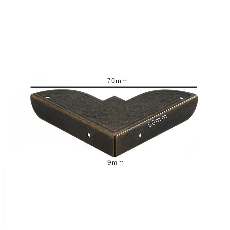 protections d'angle decoratives or bronze ornements floraux vintage fixations maison woodworking echangement