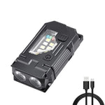 lampe torche rechargeable 10w led super lumineuse noir moderne 1000lm abs