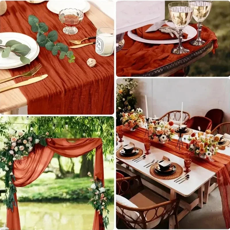 nappe plissée moderne élégante verte rose pâle rouge blanc table décoration mariage intérieur festive
