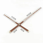 horloge murale aiguille bois naturel moderne minimaliste marron doré quartz salon