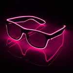 lunettes soleil lumineuses clignotantes filament led occasion fête moderne couleurs vives variées