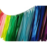 guirlande arc ciel franges polyester festif mariage anniversaire décoration événement festif