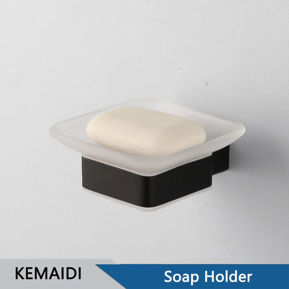 accessoires salle bain noir moderne ensemble porte serviettes papier toilette brosse dents móc cosmétiques