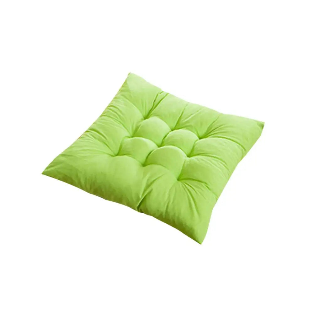 coussin siège carré moderne amovible lavable coton polyester couleur verte rouge bleue violette gris