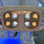lampe dentaire led diodes blanc moderne fixation succion soins bucco dentaires
