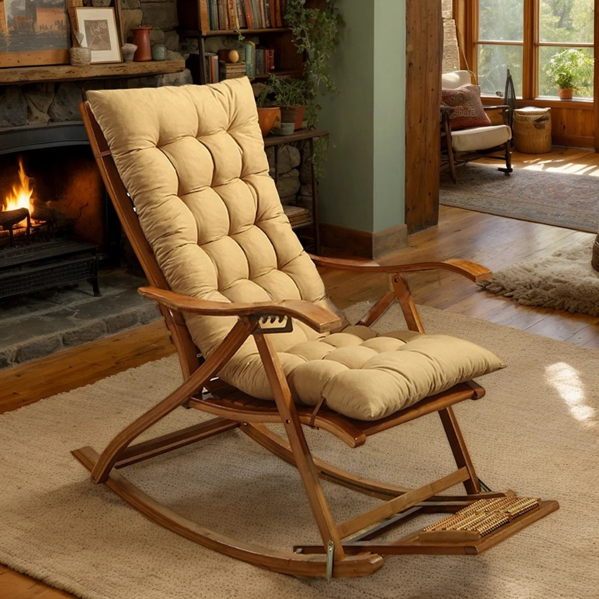 coussin inclinable fauteuil bascule confortable tissu moderne beige clair effet rebond respirant double face
