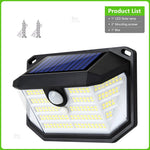 lampe solaire moderne led noir blanc bleu ip65 étanche capteur mouvement autoinstallationextérieur patio jardin