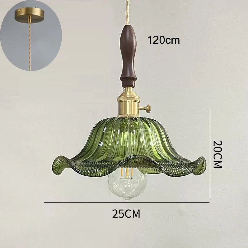 Suspension lumineuse vert rayées ampoule chaîne corde vintage rétro blanc doré