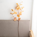 décoration intérieure branche artificielle feuilles rondes couleur automne naturelle minimaliste 87cm