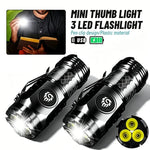 lampe torche rechargeable led noire résistante chocs éclairage intense mode luminosité réglable clip moderne