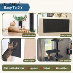 tapis grattage chats gris adhésif protection meubles salon canapé moderne polyestère